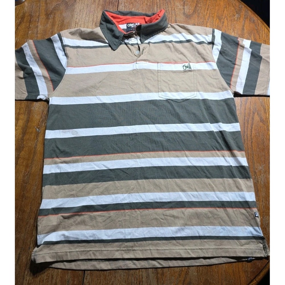 VINTAGE O Neil Shirt Mens XL Stripped‎ Grunge Skate Y2K Pocket